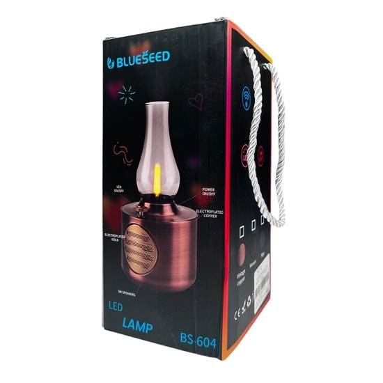 Blueseed BS-604 Gaz Lamba Görünümlü Bluetooth Hoparlör (NT-108829) - Kahverengi, Kablosuz, Yüksek Ses Kalitesi