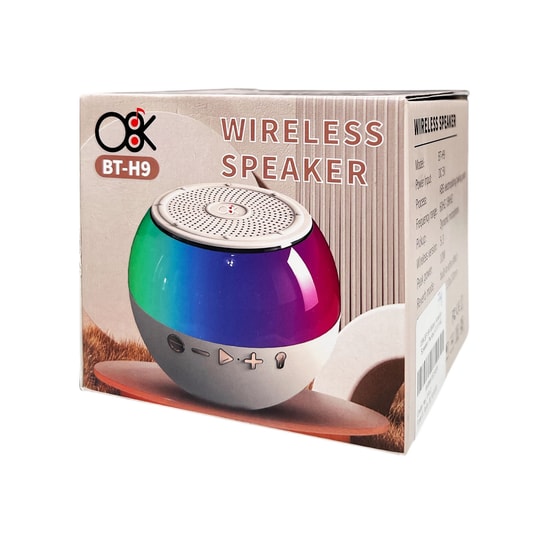 OBK BT-H9 Minibox Krem Kablosuz Hoparlör - Bluetooth V5.0, Yüksek Bass, Taşınabilir Speaker (NT-111945)