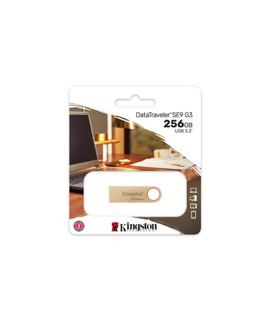 Kingston DTSE9G3/256GB 256GB USB 3.2 Gen 1 Metal Kasa Flash Bellek - 220MB/s Okuma, 100MB/s Yazma Hızı