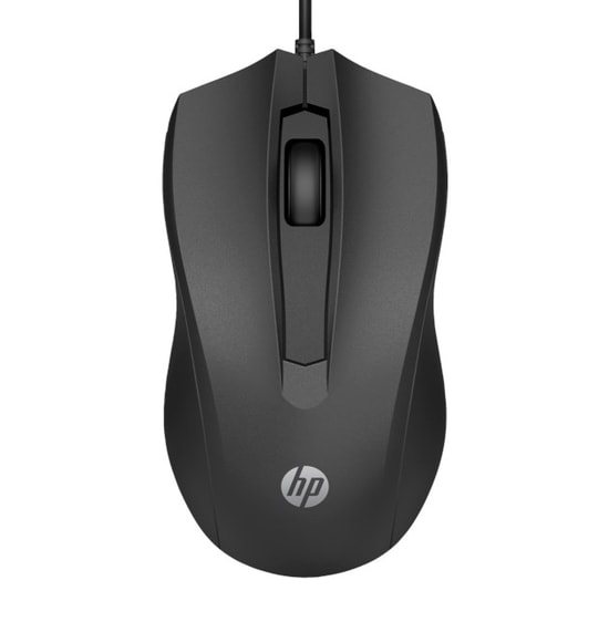 HP 105 Siyah Kablolu Mouse (822M9UT) - Ergonomik Tasarım, 1600 DPI Optik Sensör, Yüksek Hassasiyet ve Hızlı USB Bağlantı