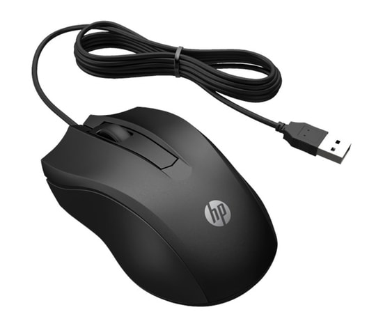 HP 105 Siyah Kablolu Mouse (822M9UT) - Ergonomik Tasarım, 1600 DPI Optik Sensör, Yüksek Hassasiyet ve Hızlı USB Bağlantı