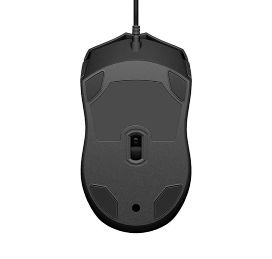 HP 105 Siyah Kablolu Mouse (822M9UT) - Ergonomik Tasarım, 1600 DPI Optik Sensör, Yüksek Hassasiyet ve Hızlı USB Bağlantı