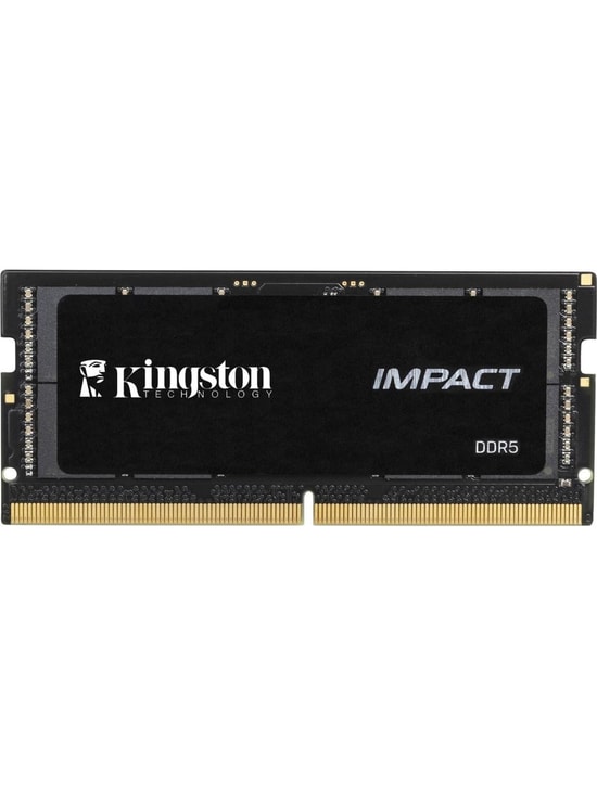 Kingston Fury Impact 16GB 5600MHz DDR5 SODIMM RAM (KF556S40IB-16TR) - CL40, PNP, 1.1V Notebook Bellek, Intel XMP 3.0