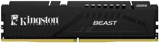 Kingston Fury Beast 64GB (2x32GB) 6000MHz DDR5 CL30 EXPO Ram (KF560C30BBEK2-64TR) - Siyah Alüminyum Soğutuculu Bellek