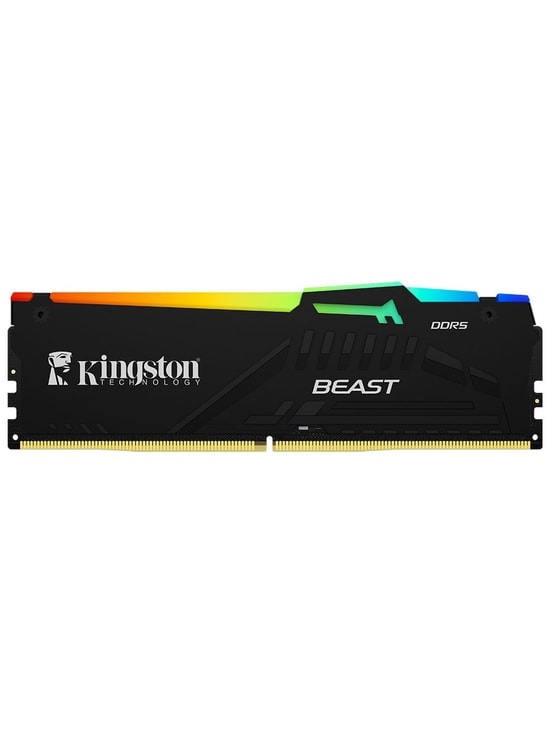 Kingston Fury Beast RGB 32GB DDR5 5600MHz CL36 Gaming RAM (KF556C36BBEA/32) - Yüksek Performanslı Bellek Kiti