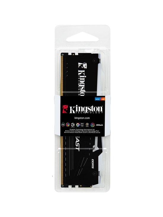 Kingston Fury Beast RGB 32GB DDR5 5600MHz CL36 Gaming RAM (KF556C36BBEA/32) - Yüksek Performanslı Bellek Kiti