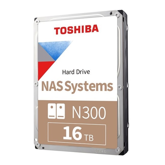 Toshiba N300 16TB (HDWG51GUZSVA) 7200RPM 512MB Cache 3.5" SATA Dahili Hard Disk - NAS Uyumlu - 2 Yıl Garanti