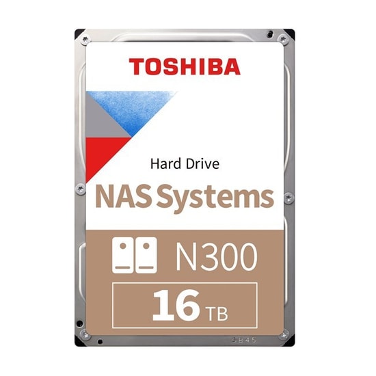Toshiba N300 16TB (HDWG51GUZSVA) 7200RPM 512MB Cache 3.5" SATA Dahili Hard Disk - NAS Uyumlu - 2 Yıl Garanti