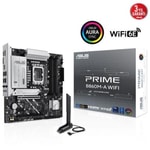 Asus Prime B860M-A Wi-Fi: Intel LGA1851, DDR5 8666MHz, Çift M.2, HDMI, 2xDP, 2xM.2, USB4, Wi-Fi 6E, ARGB mATX Anakart