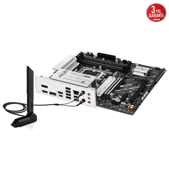 Asus Prime B860M-A Wi-Fi: Intel LGA1851, DDR5 8666MHz, Çift M.2, HDMI, 2xDP, 2xM.2, USB4, Wi-Fi 6E, ARGB mATX Anakart
