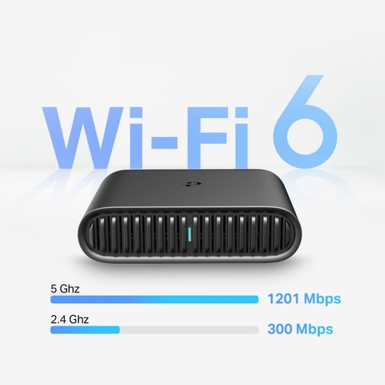 TP-Link TL-WR1502X AX1500 Taşınabilir Wi-Fi 6 Router: 1201+300Mbps, Çift Bant, VPN, USB, 2 Gigabit Port, Type-C Güç