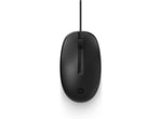 HP 125 Siyah Kablolu Mouse (265A9UT) - Ergonomik Tasarım,  Tak Çalıştır, 1200 DPI Hassasiyet, Kolay Temizlenebilir