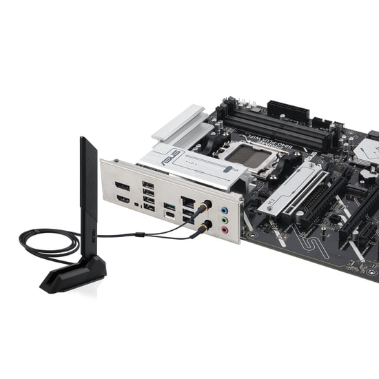 Asus Prime B840-PLUS Wifi Anakart: AM5, DDR5 7600MHz OC, 3xM.2, Wi-Fi 6E, 2.5G LAN, USB 3.2, HDMI, DP, AURA RGB, ATX