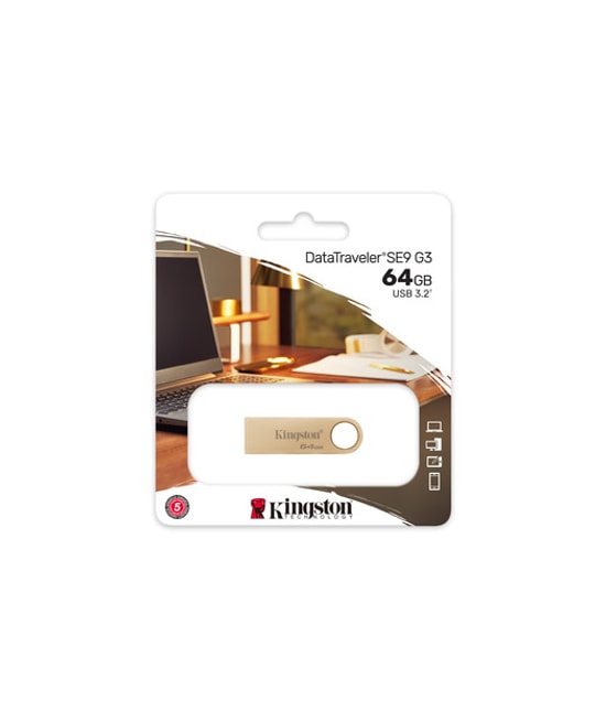 Kingston 64Gb DataTraveler SE9 G3 220Mbs Metal Usb 3.2 Gen 1 DTSE9G3/64GB USB Hafıza