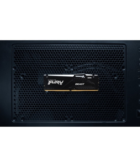 Kingston Fury Beast RGB 64GB (2x32GB) 5600MHz DDR5 RAM (KF556C36BBEAK2/64) - EXPO, CL36, Siyah, Alüminyum Soğutuculu
