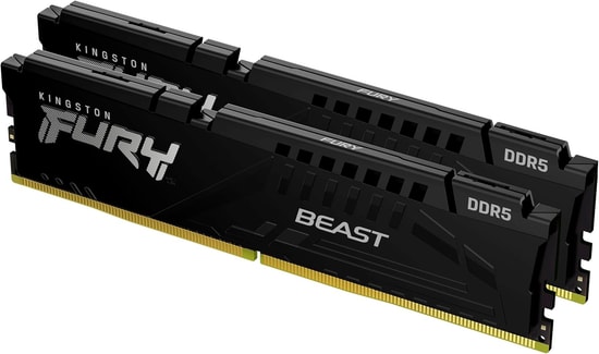 Kingston Fury Beast 32GB 6800MHz DDR5 Ram (KF568C34BBK2-32TR) - Tek Modül, CL34, AMD EXPO, Siyah Masaüstü Bellek