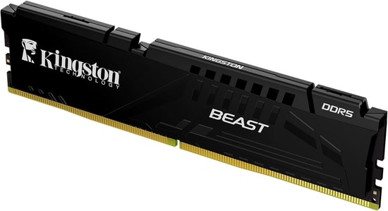 Kingston Fury Beast 32GB 6800MHz DDR5 Ram (KF568C34BBK2-32TR) - Tek Modül, CL34, AMD EXPO, Siyah Masaüstü Bellek