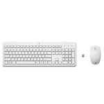 HP 230 Beyaz Kablosuz Türkçe Q Düzen Klavye Mouse Seti (3L1F0A) - Sessiz Tuşlu, 1600 DPI Optik Fare, Uzun Pil Ömrü