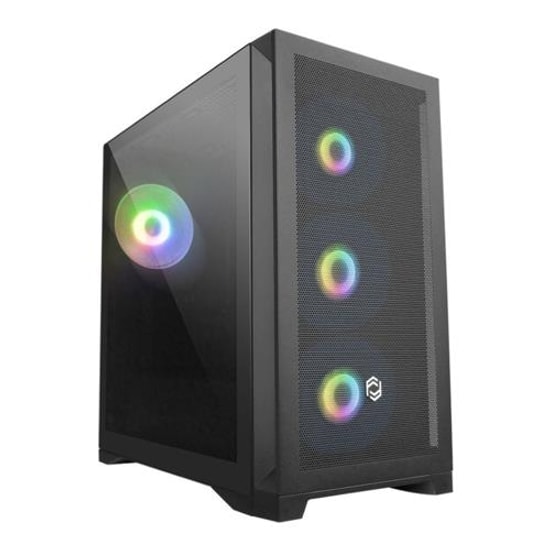 Frisby FC-9475G 600W Crevo Gaming Bilgisayar Kasası - 80+ Bronze, 4xRGB Fan, Mikro ATX, Toz Filtreli, Siyah Kasa