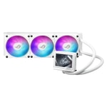 Asus Rog Ryujin III 360 ARGB Extreme Beyaz Sıvı Soğutucu - Asetek Emma Gen8 V2, 3.5 LCD, 3x120mm Manyetik Fan