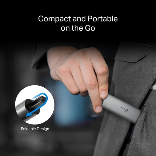 TP-Link UE302C USB Type-C 2.5 Gigabit Ethernet Adaptörü - Tak Çalıştır, 4K/8K Yayın, 2.5Gbps Hız, Alüminyum Gövde