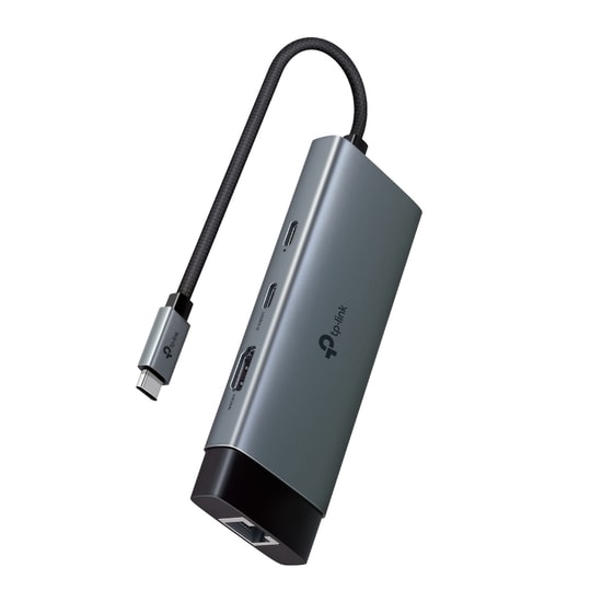 TP-Link UH6120C Type-C 6 Port Hub - 4K 60hz HDMI, 100W PD Şarj, Gigabit Ethernet, 2x USB 3.0, USB-C 3.0, Metal Gövde