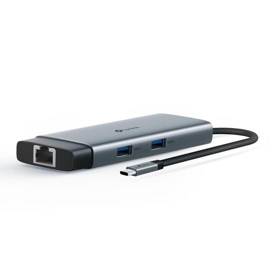 TP-Link UH6120C Type-C 6 Port Hub - 4K 60hz HDMI, 100W PD Şarj, Gigabit Ethernet, 2x USB 3.0, USB-C 3.0, Metal Gövde