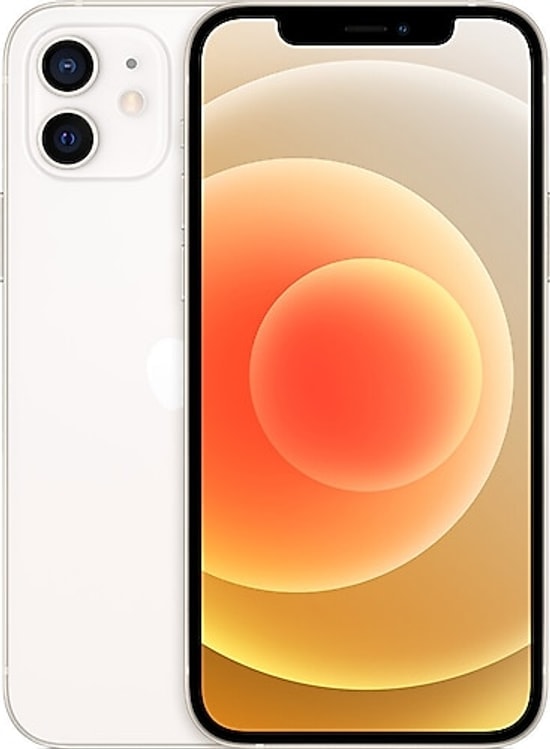 Apple iPhone 12 64 GB Beyaz Akıllı Telefon (Türkiye Garantili) - 6.1" Ekran, 4GB RAM, 5G, A14 İşlemci, 12MP Kamera, IPX8