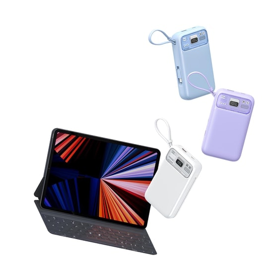 Nettech NT-PW35 20000mAh Mavi Powerbank (NT-104930) - 20W/22.5W/15W PD Hızlı Şarj, Lityum Polimer, Dijital Gösterge