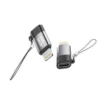 Nettech NT-OT09 Siyah Type-C Lightning Dönüştürücü - Hızlı Şarj ve Data Aktarımı, Alüminyum Alaşımlı, 24 Ay Garantili