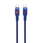 Nettech NT-DC32 60W Plastik 100Cm Type-C to Type-C Şarj ve Data Kablosu (Mavi)