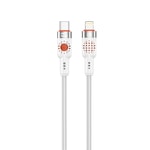 Nettech NT-DC33 30W Plastik 100Cm Type-C to Lightning Şarj ve Data Kablosu (Beyaz)