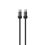 Nettech NT-DC47 60W Plastik 100Cm Type-C to Type-C Şarj ve Data Kablosu (Siyah)