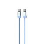 Nettech NT-DC47 60W Plastik 100Cm Type-C to Type-C Şarj ve Data Kablosu (Mavi)