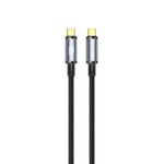 Nettech NT-DC49 Type-C to Type-C Şarj ve Data Kablosu (NT-108322) - 100 Cm, 20Gbps, Siyah, USB 3.2, Hızlı Şarj