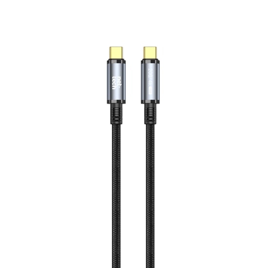 Nettech NT-DC49 Type-C to Type-C Şarj ve Data Kablosu (NT-108322) - 100 Cm, 20Gbps, Siyah, USB 3.2, Hızlı Şarj