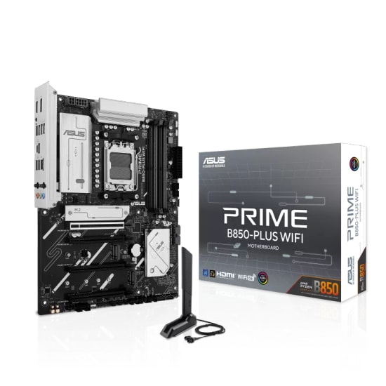 Asus PRIME B850-PLUS WIFI AM5 DDR5 ATX Anakart - DDR5 8000MHz(OC), 3xM.2, PCIe 5.0, Wi-Fi 6, BT 5.3, 2.5G LAN, AI Ready
