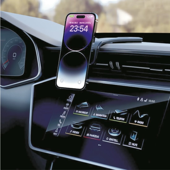 Nettech NT-CHC26 15W Araç İçi Wireless Şarjlı Mandallı Telefon Tutucu (NT-107876) - Siyah, Güçlü Kavrama, Universal