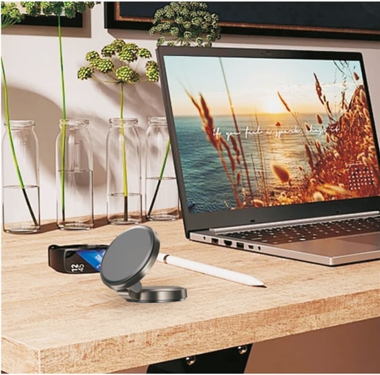 Nettech NT-CHC27 Araç İçi Mıknatıslı Klima Üstü Telefon Tutucu (NT-107877) - Siyah, Güçlü Magnet, Ergonomik, Dayanıklı