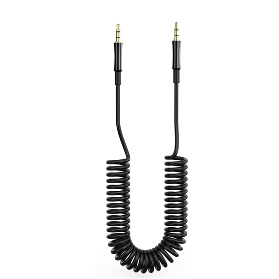 Nettech NT-AC08 Siyah 100cm Plastik AUX Kablo - 3.5mm Stereo Ses Aktarım Kablosu (NT-AC08 SIYAH)