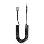 Nettech NT-AC09 Siyah Type-C to Aux Kablo (NT-108334) - 100cm Plastik Tasarım, 3.5mm Stereo Ses Aktarım, Dayanıklı