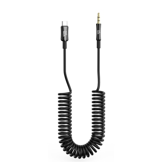 Nettech NT-AC09 Siyah Type-C to Aux Kablo (NT-108334) - 100cm Plastik Tasarım, 3.5mm Stereo Ses Aktarım, Dayanıklı