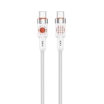 Nettech NT-DC32 60W Plastik 100Cm Type-C to Type-C Şarj ve Data Kablosu (Beyaz)