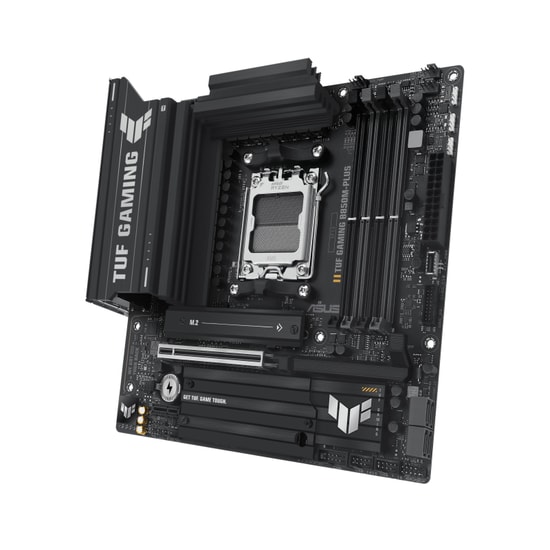 Asus Tuf Gaming B850M-PLUS: AMD AM5, DDR5 8000MHz (OC), 3xM.2, Wi-Fi 6E, 2.5G LAN, USB 3.2, AURA RGB, Micro ATX Anakart