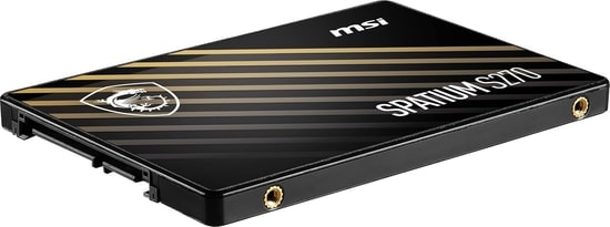MSI Spatium S270 480GB SATA 2.5 SSD - 500MB/s Okuma, 450MB/s Yazma Hızı, 3D NAND Depolama Teknolojisi
