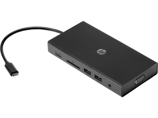 Hp Travel Usb C Çok Bağlantı Noktalı 2xUSB-A 3.5 Jack Gigabit RJ45 SD TF Card Reader 65W TypeC Multi Port 1C1Y5AA Hub