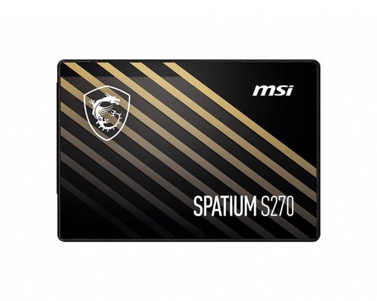 MSI Spatium S270 240GB (S270-240GB) 2.5" SATA 3.0 SSD - 500MB/s Okuma, 400MB/s Yazma Hızı, 3D NAND Depolama