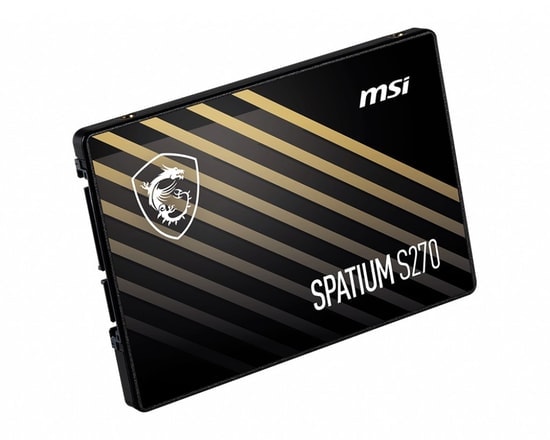 MSI Spatium S270 240GB (S270-240GB) 2.5" SATA 3.0 SSD - 500MB/s Okuma, 400MB/s Yazma Hızı, 3D NAND Depolama