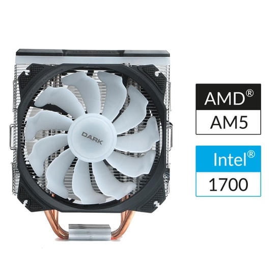 Dark Freezer X129 Kule Tipi İşlemci Soğutucu (DKCCX129) - 2x120mm ARGB Fan, 200W TDP, Intel ve AMD Uyumlu