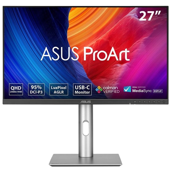Asus ProArt PA278CFRV 27" QHD IPS Pivot Monitör - 2560x1440, 100Hz, 5ms, 350nit, USB-C PD 96W, HDMI, DP, 4W Hoparlör